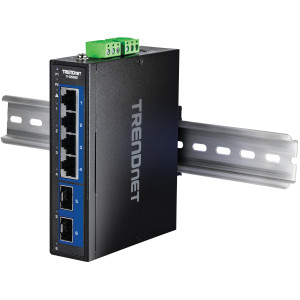 TRENDnet TI-G5062 6-Port Managed 2.5 Gigabit Ethernet Switch, 2x 10G SFP+ ports, DIN-rail or wall mount